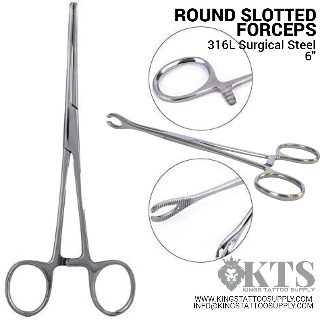 ROUND SLOTTED PIERCING FORCEP